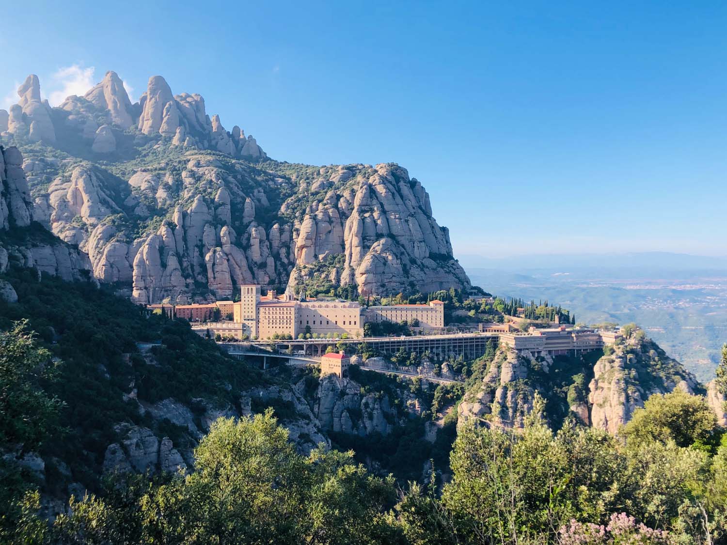 Aussicht auf das Bergkloster Montserrat